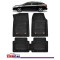 Covorase Auto TeamCar&reg; Tip Tavita Compatibile Renault Laguna III (2007-2015) Negru Material Rezistent