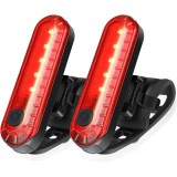 Cumpara ieftin Set 2x Stop universal pentru bicicleta, rezistent la apa, cablu de incarcare inclus, Oem
