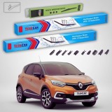 Cumpara ieftin Ștergătoare Renault Captur I Facelift SUV 2016-2019 | Set Față și Spate Flat Premium &ndash; TeamCar&reg;