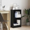 Gossi biblioteca stejar negru 40x24x76 cm lemn prelucrat