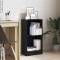 Gossi biblioteca stejar negru 40x24x76 cm lemn prelucrat