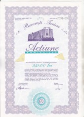 bnk div - Actiune Bucuresti Turism SA 25000 lei