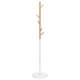 Cuier de haine, alb, 172 cm, fier vopsit electrostatic