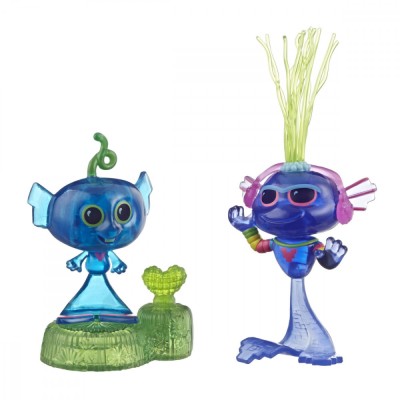 TROLLS SET 2 FIGURINE TECHNO REEF BOBBLE foto