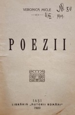 Veronica Micle, POEZII, Editia Șaraga, Iași, 1909