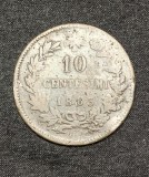 Moneda 10 centesimi 1863 Italia