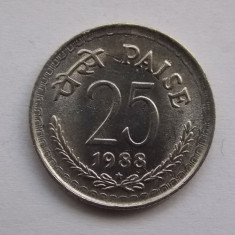 25 PAISE 1988 INDIA
