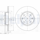 DELPHI BG4155 Disc frana