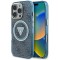 Husa iPhone 16 Pro originala Guess IML Metal Glitter 4G Circle Triangle MagSafe, albastru, GUHMP16LHG4PRTGB