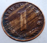 2.723 GERMANIA 1 REICHSPFENNIG 1938 J, Europa, Bronz