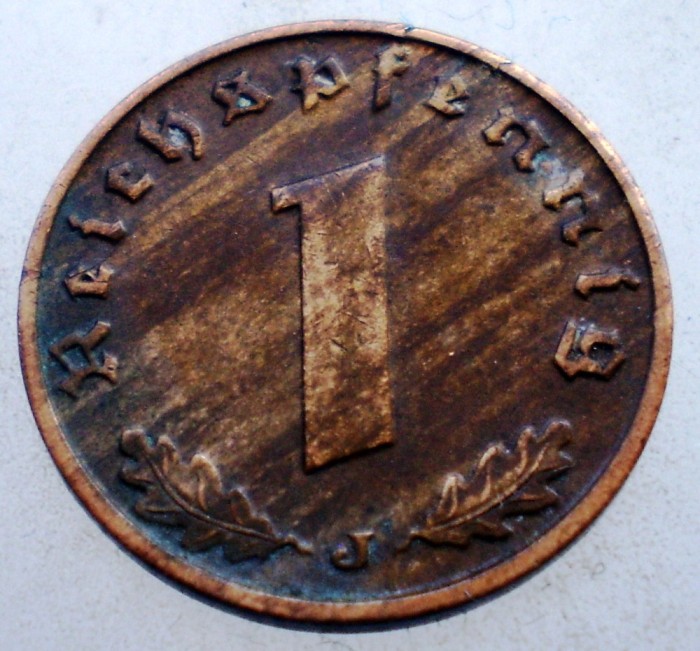 2.723 GERMANIA 1 REICHSPFENNIG 1938 J