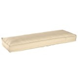 Cojoc pentru bancă bej 120 x 40 x 8 cm, fabricat din Oxford
