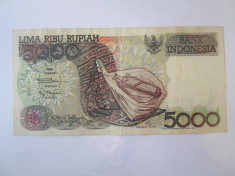 Indonezia 5000 Rupiah 1999 foto