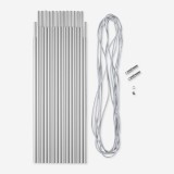 Set bețe aluminiu 4,5 m &Oslash; 8,5 mm 14 segmente 32,5 mm;
