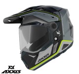 Cumpara ieftin Casca adventure/touring/off road Axxis model Wolf DS Roadrunner B2 gri lucios &ndash; tip viziera: MT-V-20 L (59/60cm)