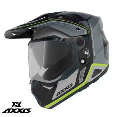 Casca adventure/touring/off road Axxis model Wolf DS Roadrunner B2 gri lucios &ndash; tip viziera: MT-V-20 L (59/60cm)