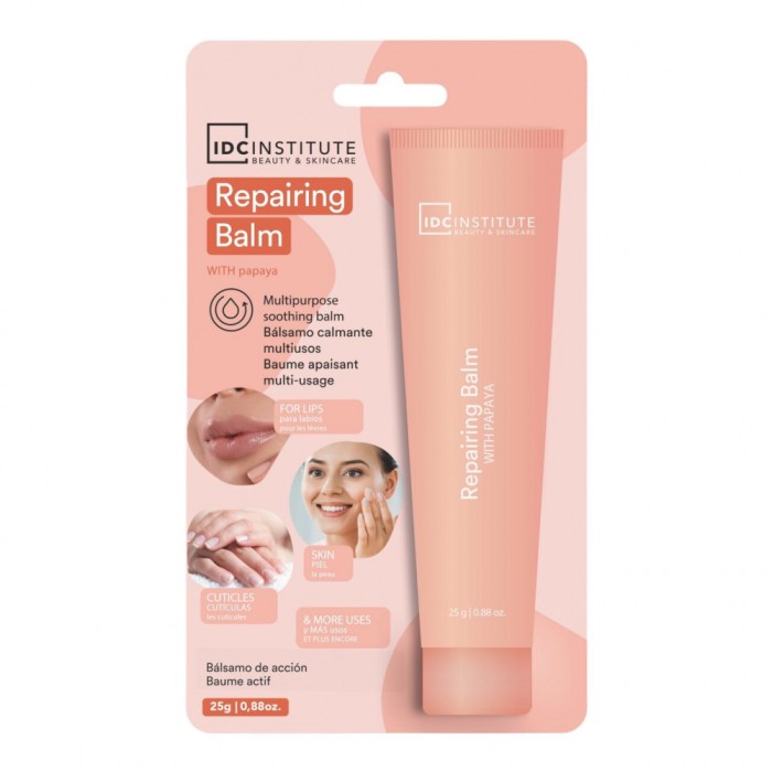 Balsam reparator pentru buze, ten si cuticule, cu extract de papaya, Action Balm, 68058, IDC Institute, 25g