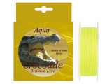 Fir textil pentru pescuit la somn Aqua Crocodile 250 m, galben fluo, Baracuda