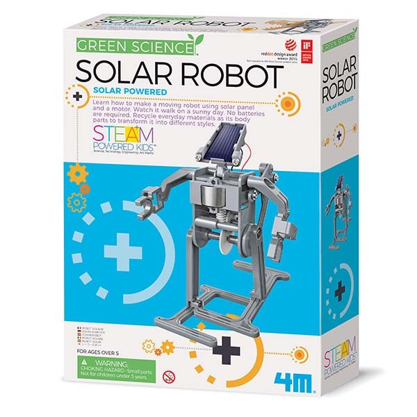 Kit constructie robot solar, Solar Robot, Green Science, 4M