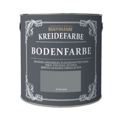 Chalky Finish Floor Paint Anthracite 2.5 Litri foto