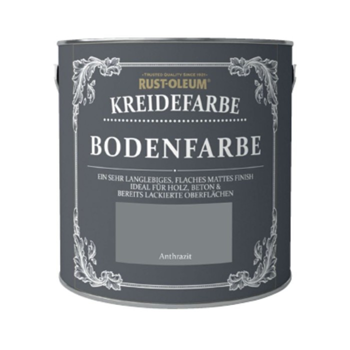 Chalky Finish Floor Paint Anthracite 2.5 Litri