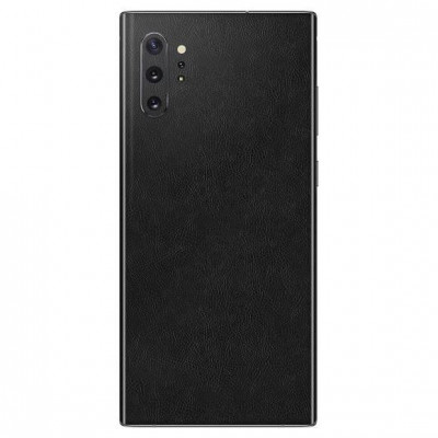 Set Folii Skin Acoperire 360 Compatibile cu Samsung Galaxy Note 10 Plus (Set 2) - ApcGsm Wraps Leather Black foto