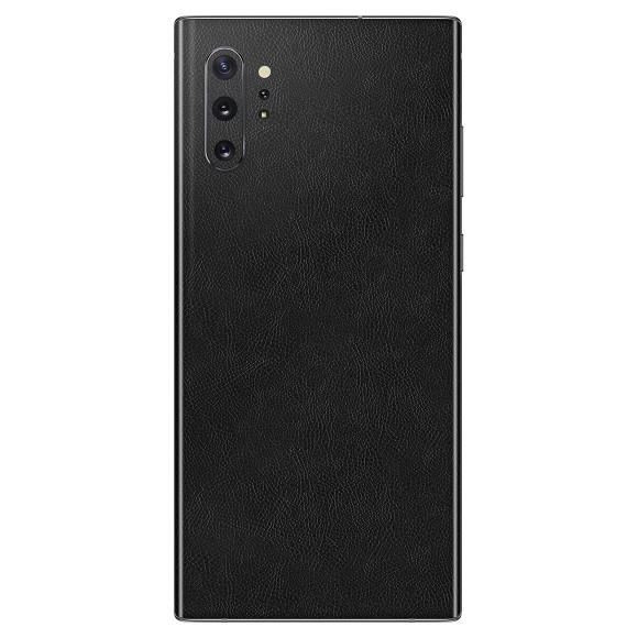 Set Folii Skin Acoperire 360 Compatibile cu Samsung Galaxy Note 10 Plus (Set 2) - ApcGsm Wraps Leather Black