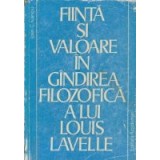 Fiinta si valoare in gindirea filozofica a lui Louis Lavelle
