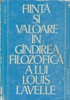Fiinta si valoare in gindirea filozofica a lui Louis Lavelle foto