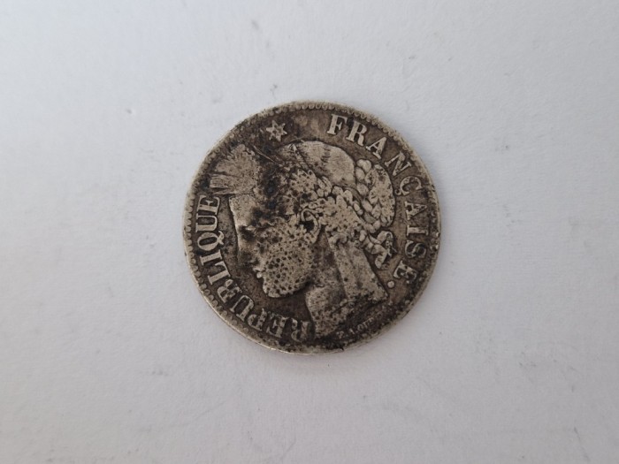 Franta 2 Francs 1871 Argint