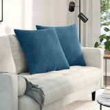 vidaXL Perne pentru canapea 2 pcs albastru 60 x 60 cm 42014013
