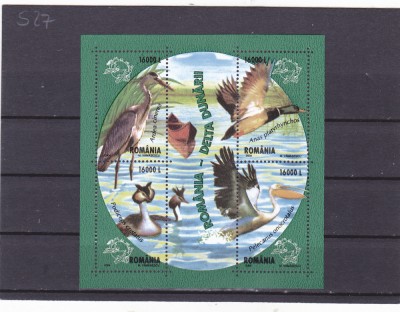 Romania 2004 ,FAUNA pasari din Delta Dunarii ,bloc nestampilat,nr lista 1625. foto