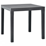 Cumpara ieftin Masă de grădină, antracit, 78 x 78 x 72 cm, plastic