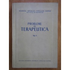 Probleme de terapeutica volumul 1