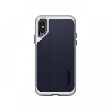 Husa iPhone XS Max Spigen Neo Hybrid Satin Silver