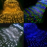 Instalatie tip perdea ploaie ninsoare 9x1m alb cald alb rece multicolor albastru