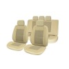 Set Huse Scaune Auto Universal Bej - Huse Fata Spate Complete, Accesorii Interior Auto