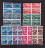ROMANIA 1948 LP 238 LP 239 MARINA SI AVIATIA BLOCURI DE 4 TIMBRE MNH