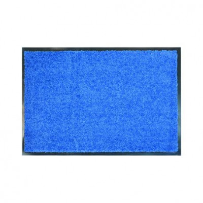 Covor de intrare antialunecare CleaN albastru, 60x180 cm foto