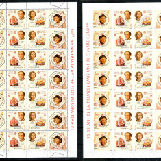 Romania 2005, LP 1691+ a, 50 ani EUROPA, coli dant + nedant, MNH! LP 280,00 lei