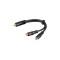 Cablu adaptor RCA la 2x RCA mama OFC dublu ecranat Goobay