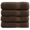 VidaXL Prosoape de baie premium SOLUND 4 buc maro 100x150cm 600gsm