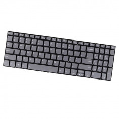 Tastatura laptop, Lenovo, IdeaPad S145-15IWL, S145-15, S145-15AST, S145-15API, iluminata, US, silver foto