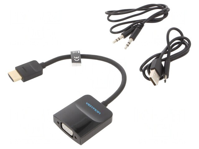 Cablu Convertor HDMI 1.4 0,15m Negru