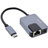 Adaptor USB type C la Gigabit LAN RJ45 + jack stereo 3.5mm + PD 100W, InLine IL33382I