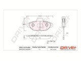 Dr!ve+ DP1010.10.0974 set placute frana,frana disc