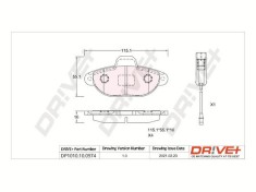 Dr!ve+ DP1010.10.0974 set placute frana,frana disc