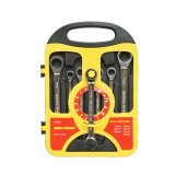 Trusa chei combinate fixe si inelare cu clichet 8-19 mm, 7 piese Breckner