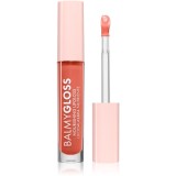 puroBIO Cosmetics BalmyGloss lip gloss nutritiv culoare 01 Peach Nude 4.2 g