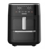 Cumpara ieftin Friteuza dubla cu aer cald Heinner OvenFry Cook, 1550-1850W, 11L, panou electronic, 10 programe